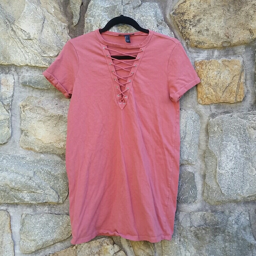 🍁SALE Forever 21 T-shirt Dress: Mauve